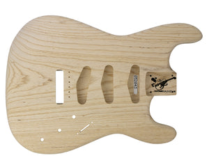 SC SSS BODY - NSP 1pc Swamp Ash 1.7 Kg - 852043-Guitar Bodies - In Stock-Guitarbuild