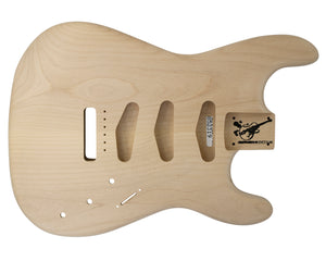 SC SSS BODY - NSP 2pc Alder 1.7 Kg - 852319-Guitar Bodies - In Stock-Guitarbuild