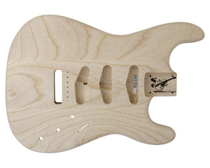 SC SSS BODY - NSP 3pc Swamp Ash 1.5 Kg - 852326-Guitar Bodies - In Stock-Guitarbuild