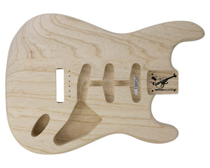 SC SSS BODY - 1950's 3pc Swamp Ash 1.7 Kg - 852081-Guitar Bodies - In Stock-Guitarbuild