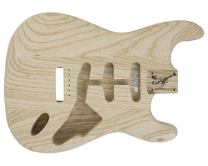 SC SSS BODY - 1960's 3pc Swamp Ash 1.7 Kg - 850698-Guitar Bodies - In Stock-Guitarbuild