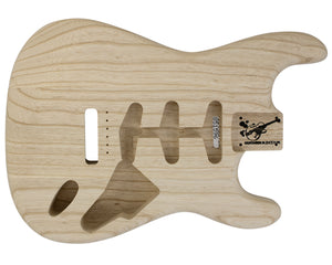 SC SSS BODY 3pc Swamp Ash 1.8 Kg - 851596-Guitar Bodies - In Stock-Guitarbuild