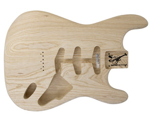 SC SSS BODY - HARDTAIL 2pc Swamp Ash 1.7 Kg - 852357-Guitar Bodies - In Stock-Guitarbuild