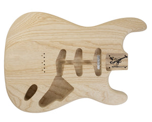 SC SSS BODY - HARDTAIL 3pc Swamp Ash 1.7 Kg - 851213-Guitar Bodies - In Stock-Guitarbuild