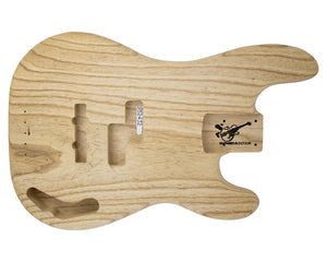 PJ BODY 1pc Roasted Swamp Ash 2.1 Kg - 852432-Bass Bodies - In Stock-Guitarbuild