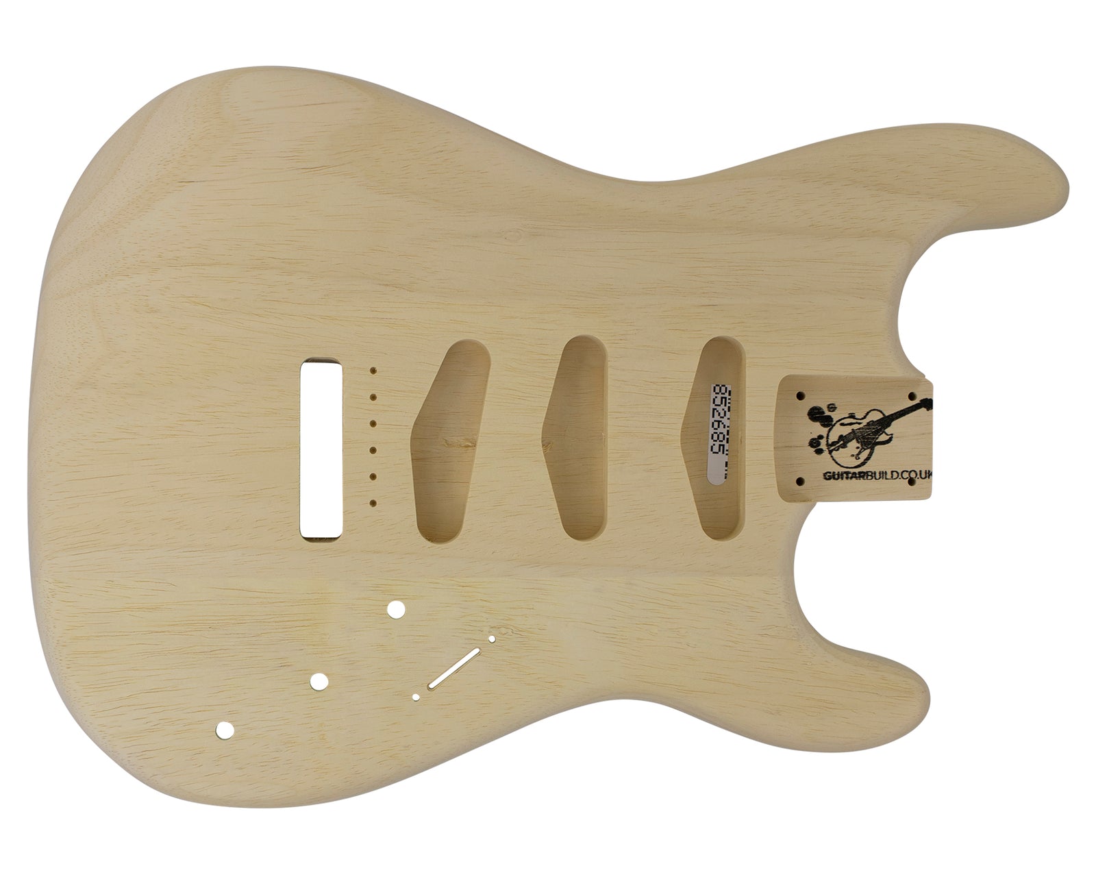 SC SSS BODY - NSP 3pc White Limba 1.2 Kg - 852685-Guitar Bodies - In Stock-Guitarbuild