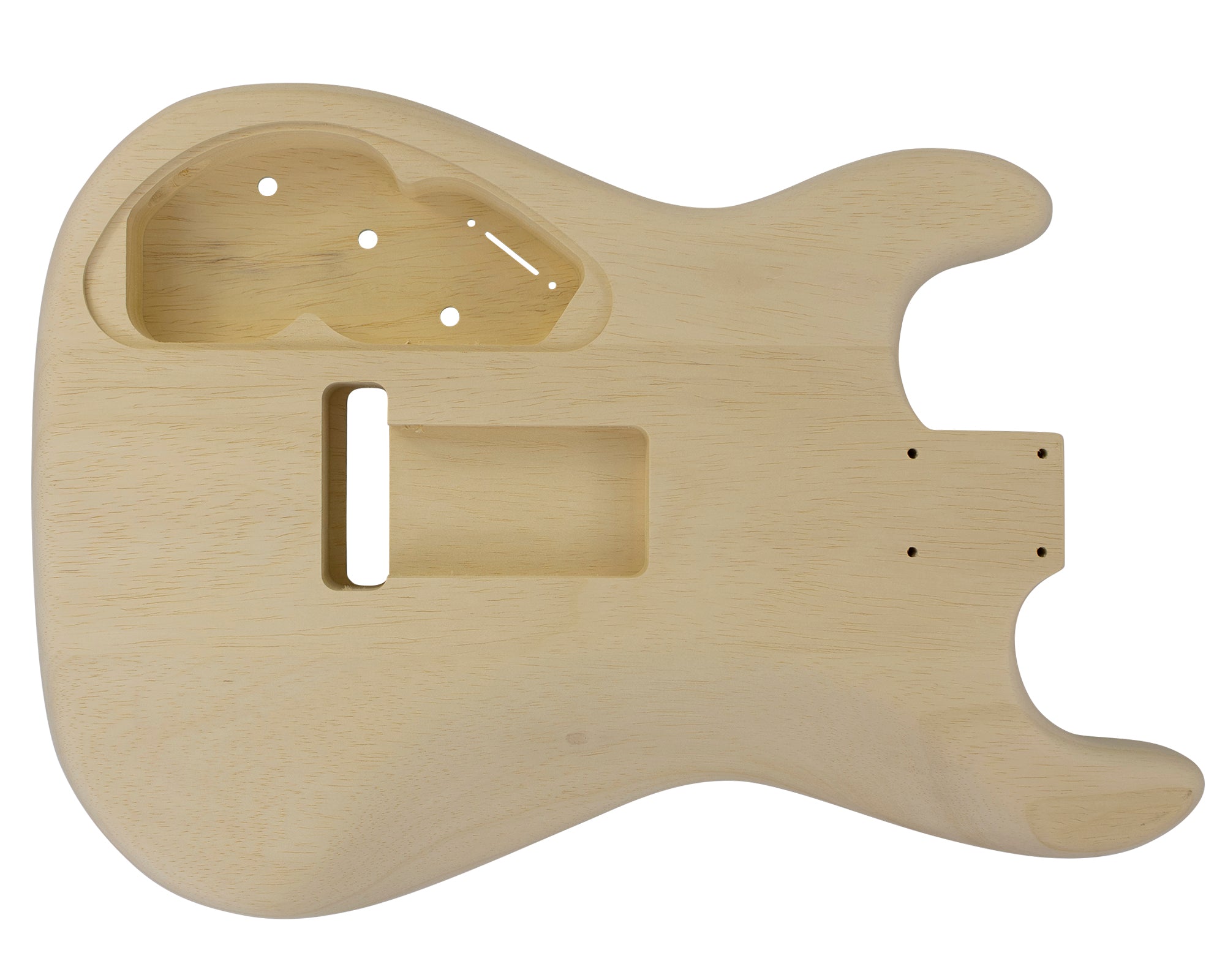 SC SSS BODY - NSP 3pc White Limba 1.2 Kg - 852685-Guitar Bodies - In Stock-Guitarbuild