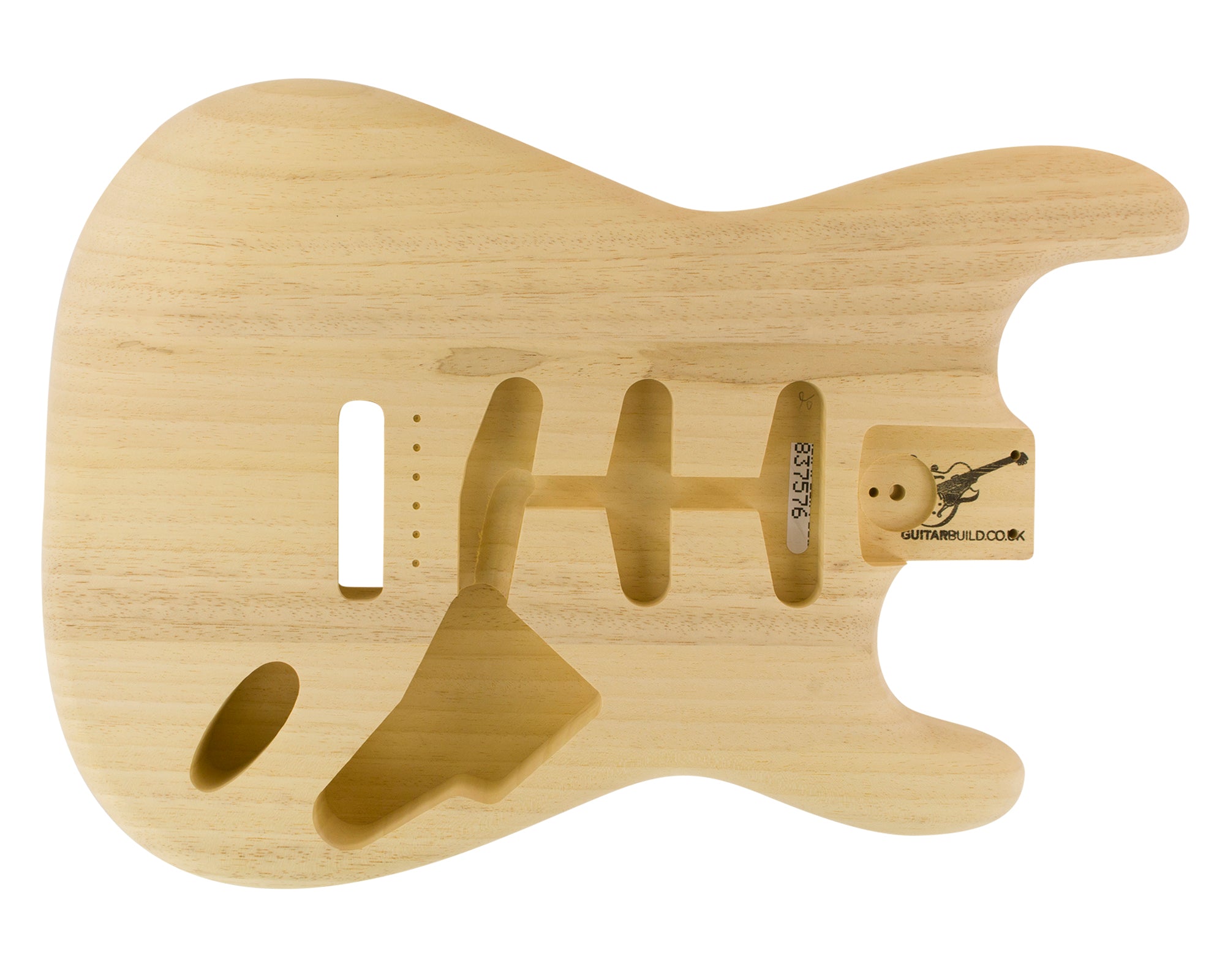 SC SSS BODY - 1970's 3pc White Limba 1.6 Kg - 837576-Guitar Bodies - In Stock-Guitarbuild